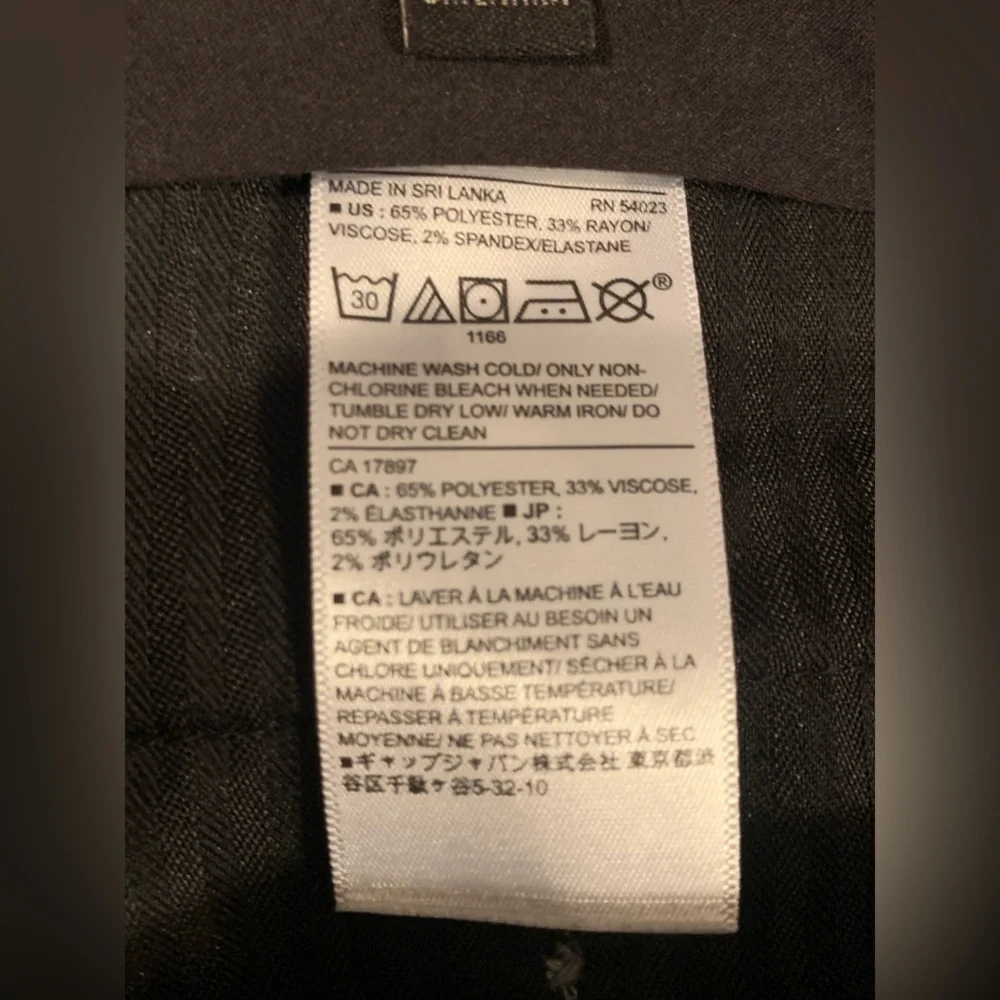 Banana Republic Slim Fit Men’s Grey W/ Blue Pinstripe Slacks/ Dress Pants 33x32